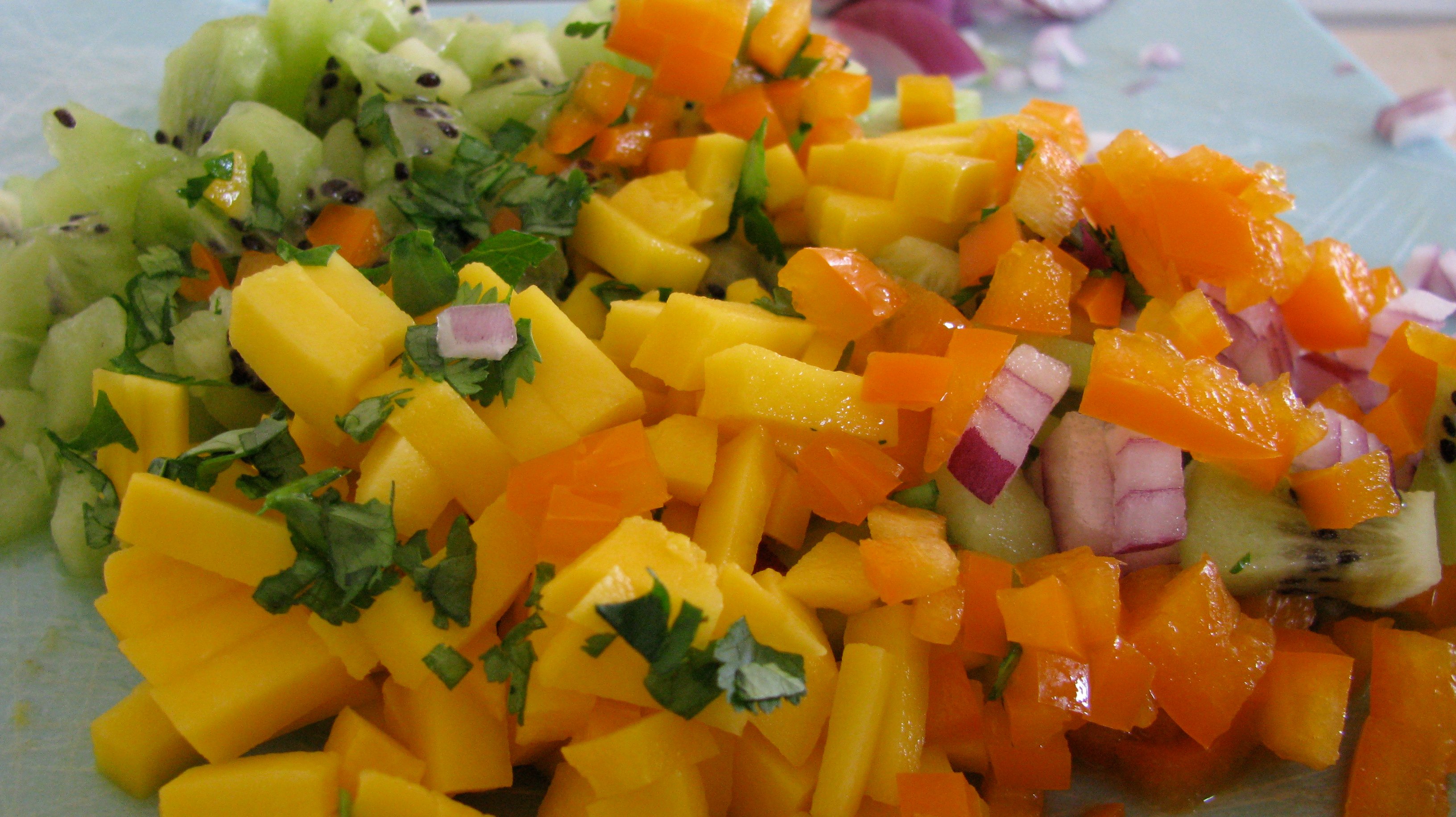 Rote Bete Salat Mit Mango Chutney Kiwi Und Lauch — Rezepte Suchen