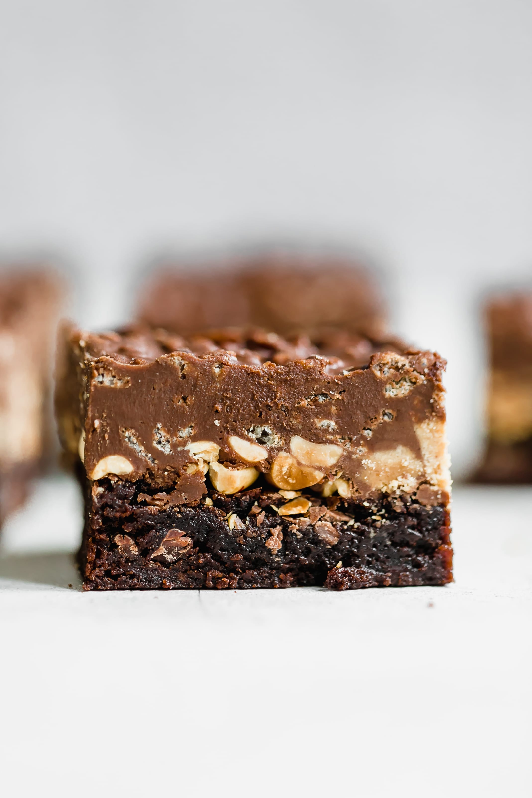 better than crack brownies I howsweeteats.com #brownies #chocolate #peanutbutter
