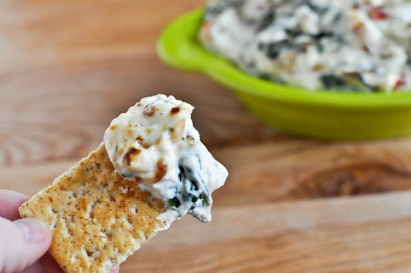 Kicked-Up Spinach Dip I howsweeteats.com