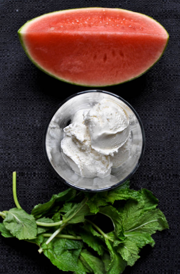 Fresh Mint and Watermelon Soda Floats I howsweeteats.com