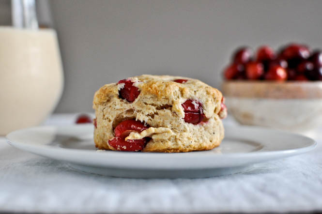 Cranberry Whole Wheat Buttermilk Biscuits I howsweeteats.com