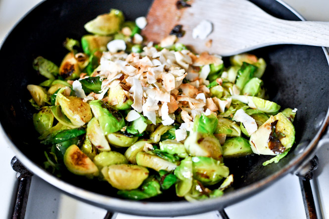 Toasted Coconut Brussels I howsweeteats.com