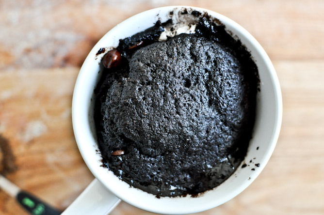5 Minute Chocolate Fudge S'mores Mug Cake I howsweeteats.com