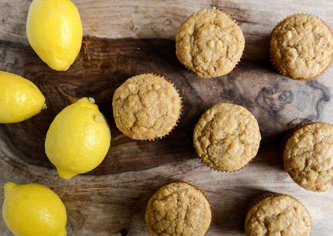 Brown Sugar Lemon Mascarpone Muffins I howsweeteats.com