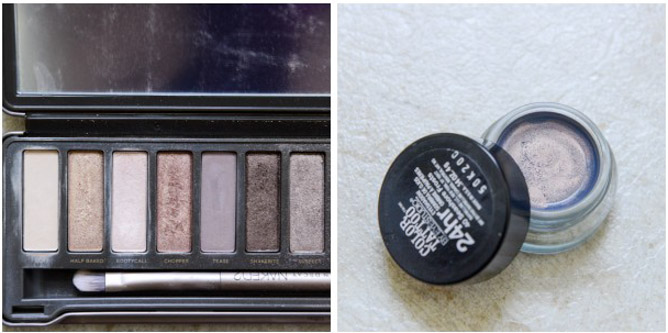 Urban Decay Naked 2 Palette and Maybelline Color Tattoo in Seashore Frost I howsweeteats.com