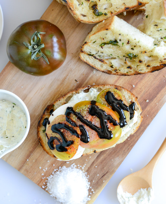 grilled bread, 4 ways I howsweeteats.com
