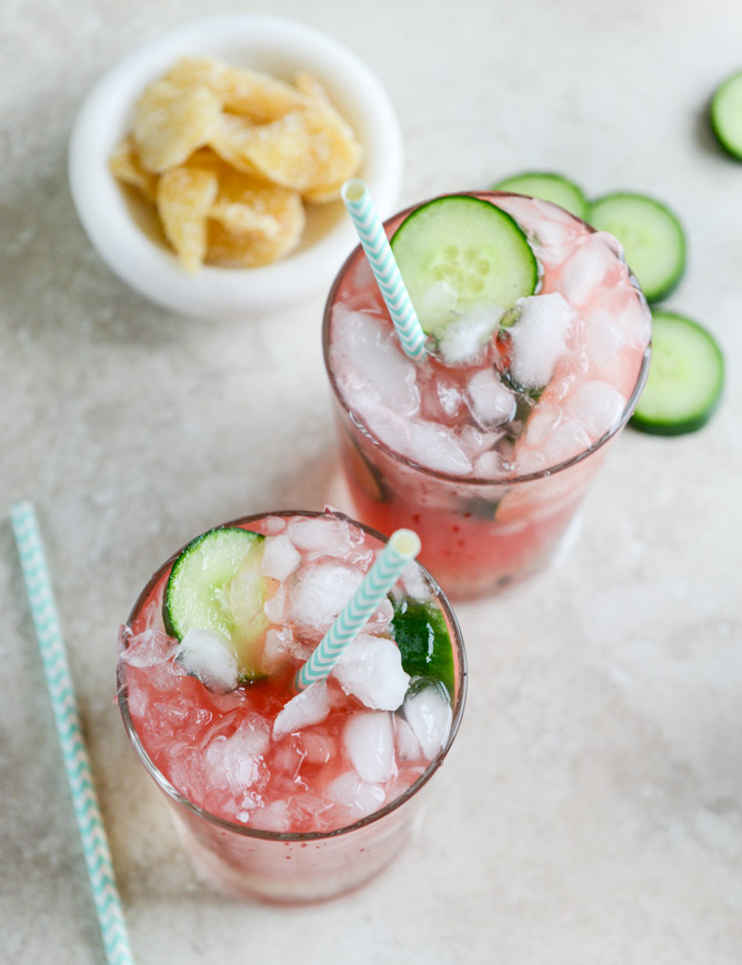 watermelon ginger sparklers I howsweeteats.com
