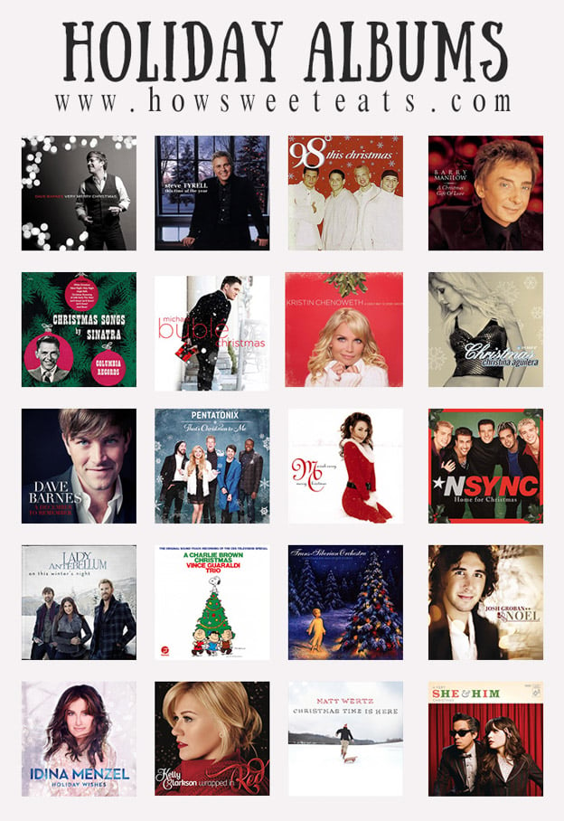 my favorite holiday albums I howsweeteats.com