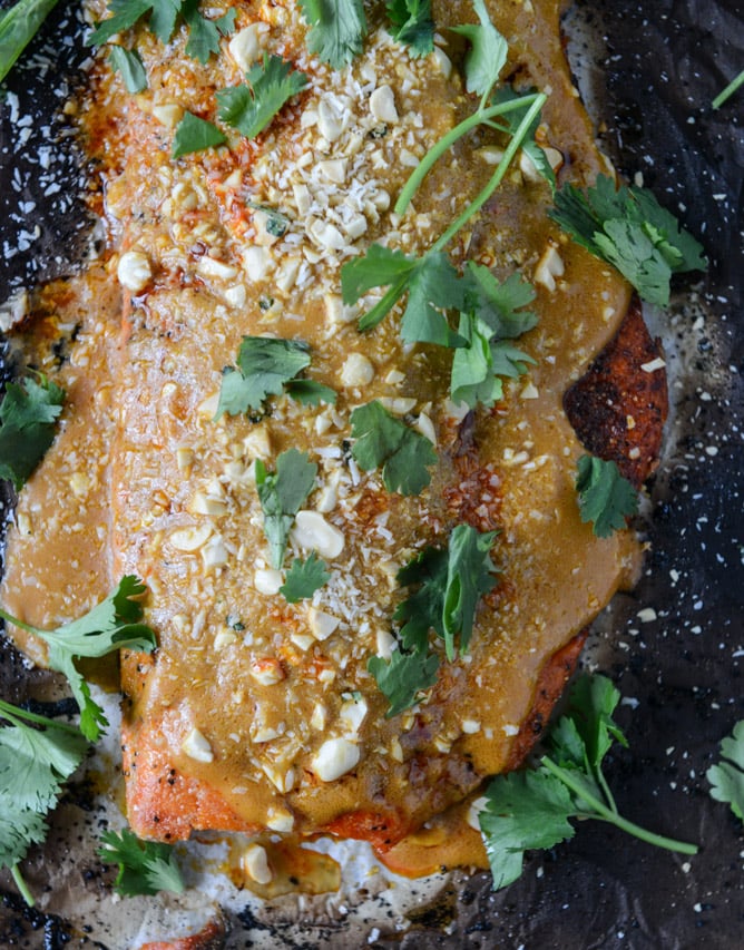 Salmon With Thai Curry Peanut Sauce And Coconut Cilantro Rice How Sweet Eats,Eastlake Furniture History