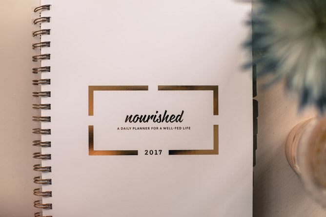 12 days of christmas I nourished planner giveaway I howsweeteats.com 