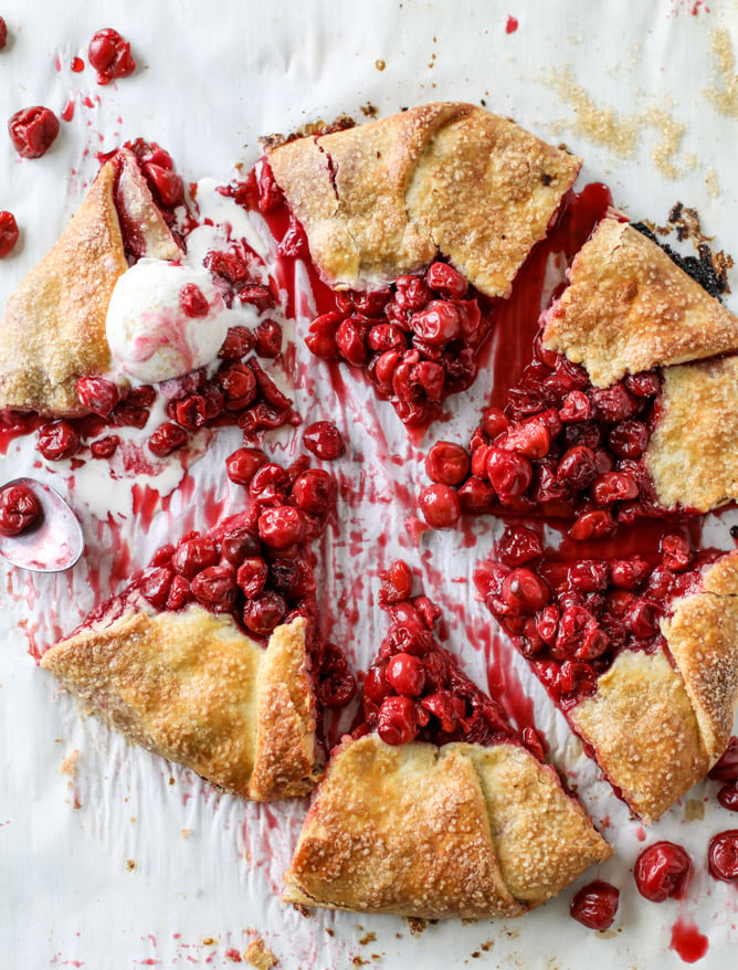 the best sour cherry galette I howsweeteats.com