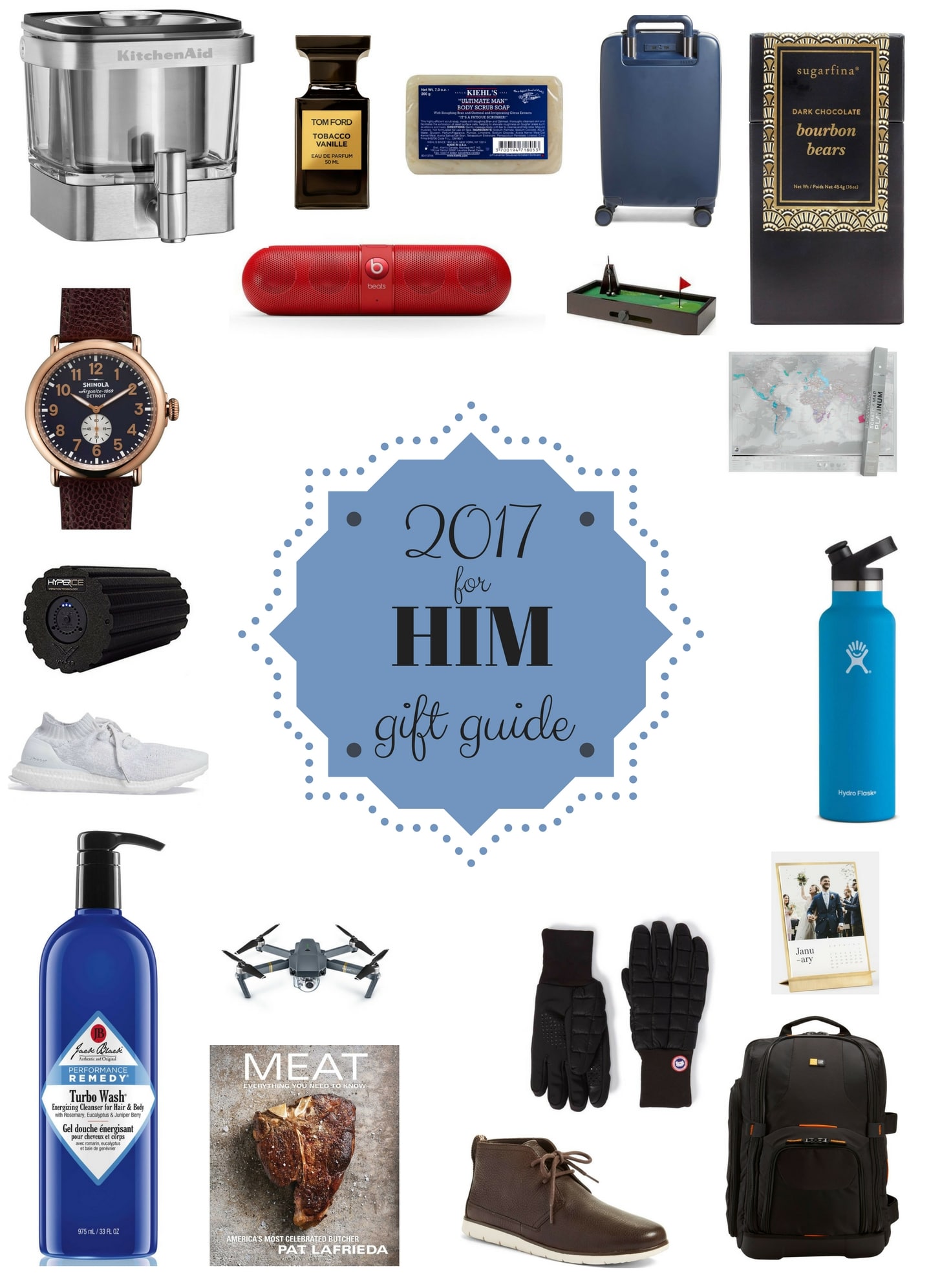 2017 holiday gift guide for him I howsweeteats.com #giftguide #holiday #christmas