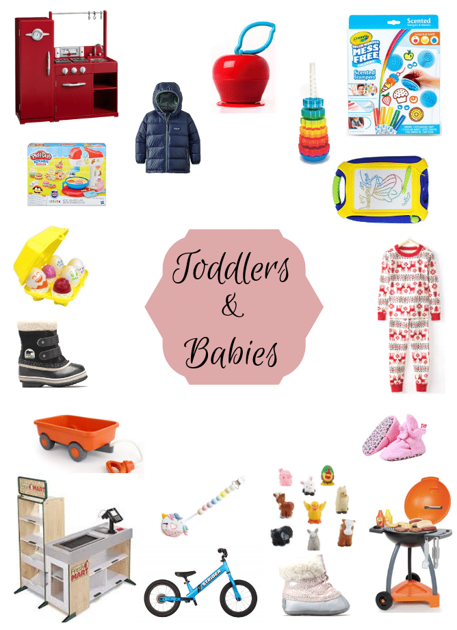 My 2018 kid's gift guide is full of so many things we love and use on a daily basis! The perfect gifts for girls and boys from newborns to preschool age. I howsweeteats.com #kids #giftguide