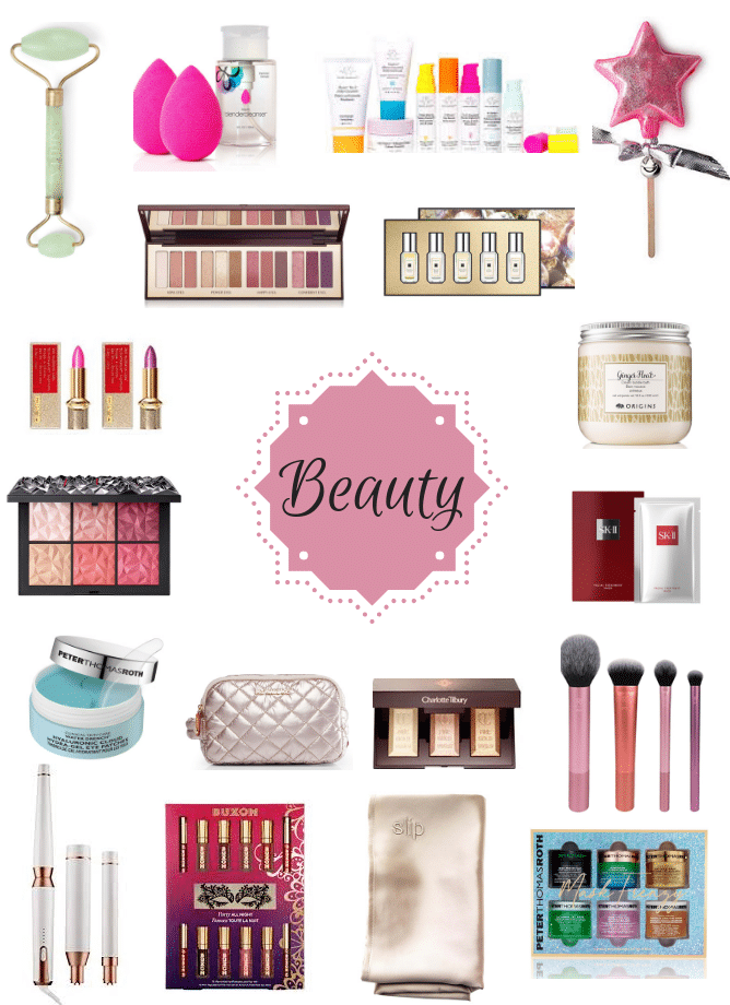 My 2018 beauty gift guide is full of my favorite things to give or get this holiday season! This are foolproof options that work for everyone - from stocking stuffers to bigger splurge gifts. I howsweeteats.com #beauty #giftguide