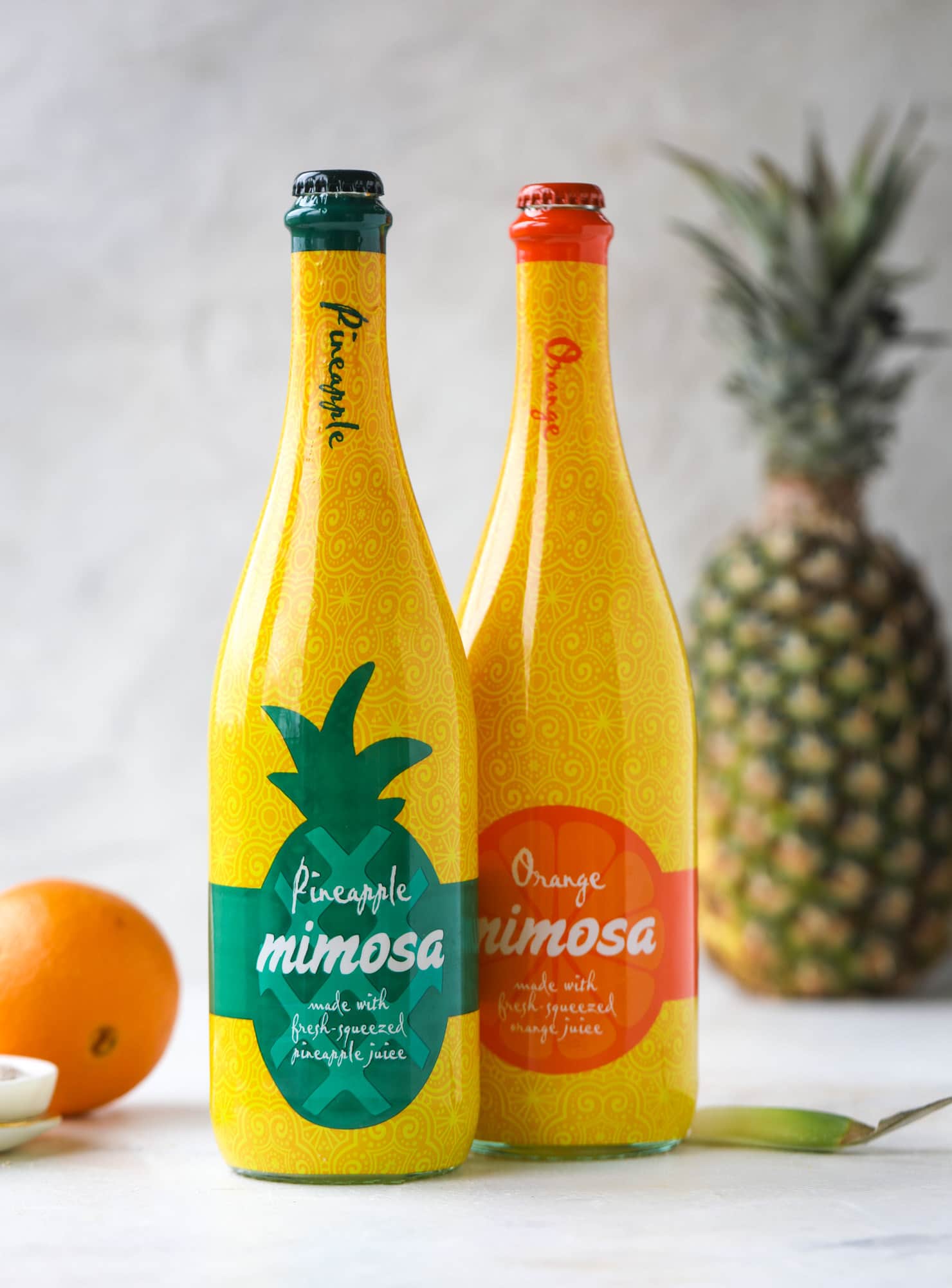 pineapple and orange mimosas from ALDI