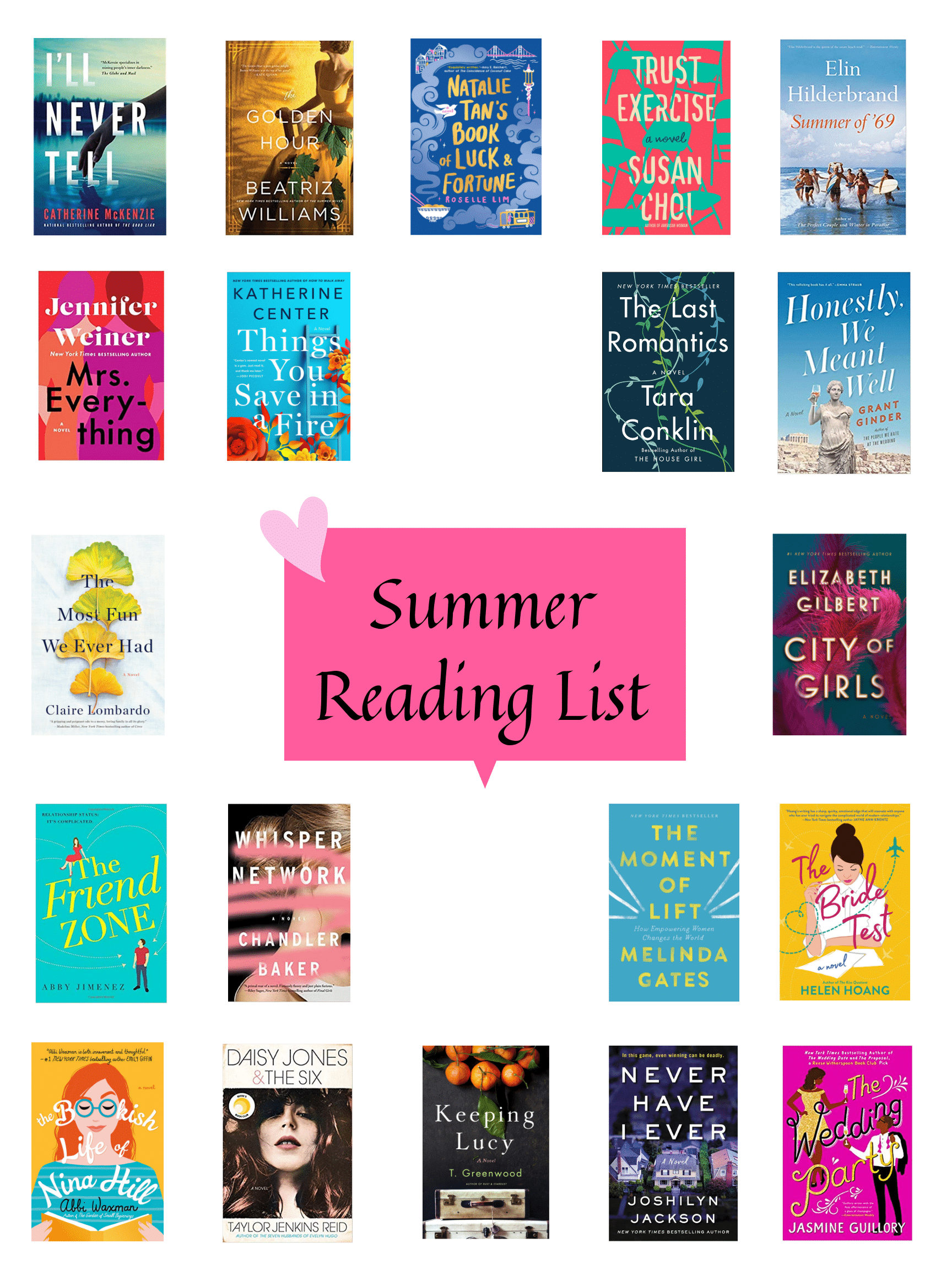 My summer 2019 reading list is here! It's chock full of 25 books that I can't wait to read this season! Can't wait to hear your suggestions too!