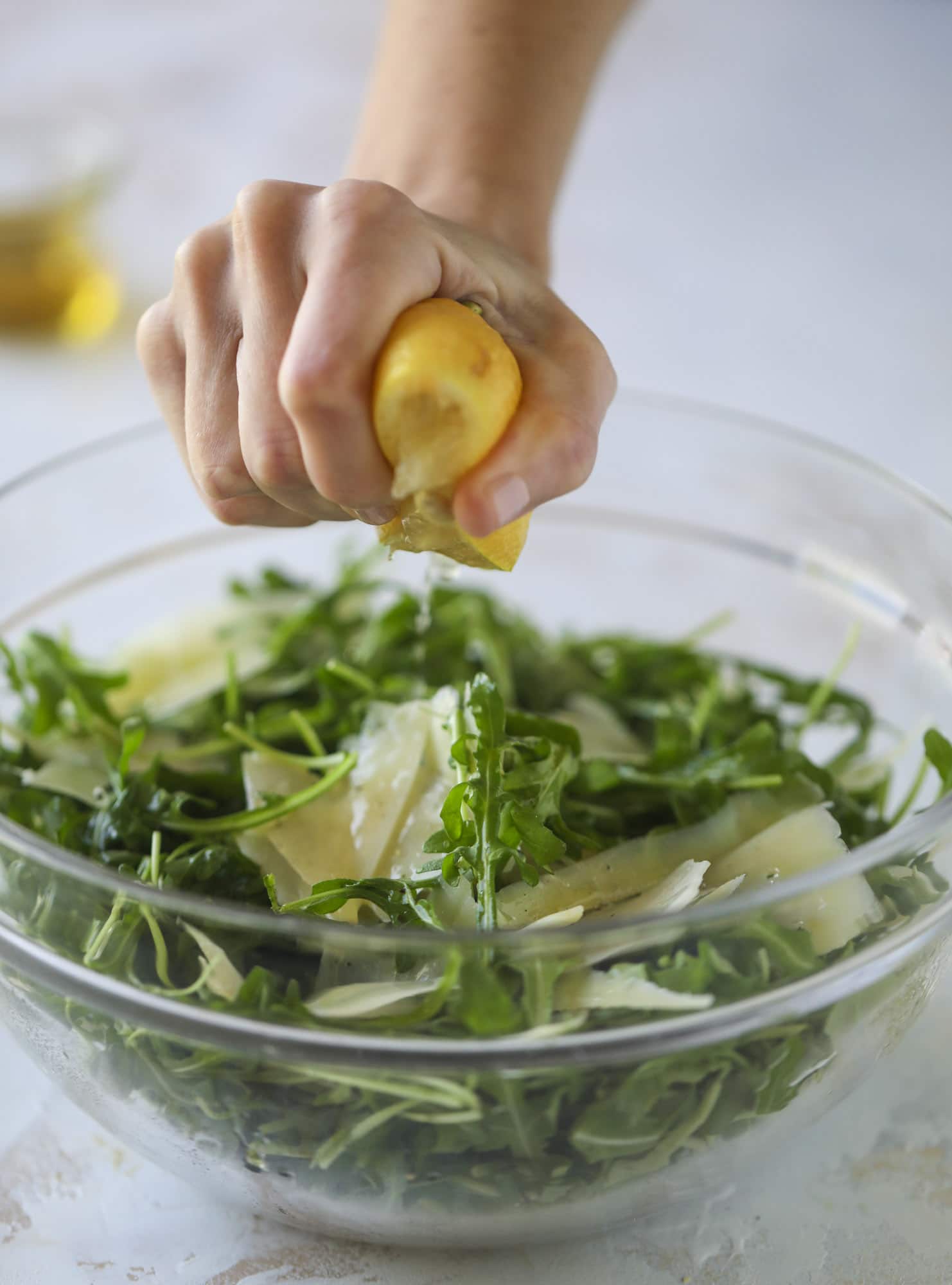 arugula salad with lemon 