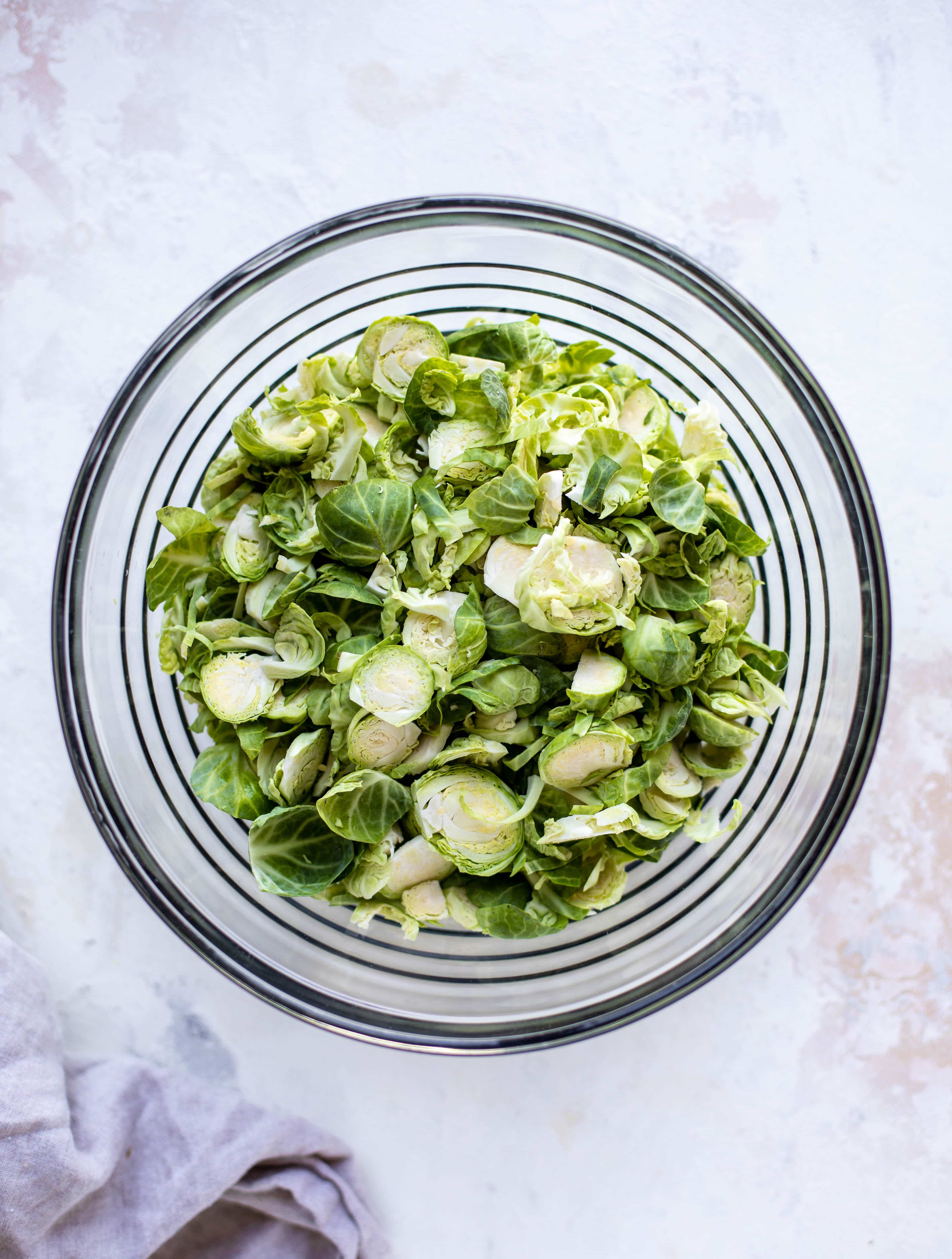 shredded brussels sprouts