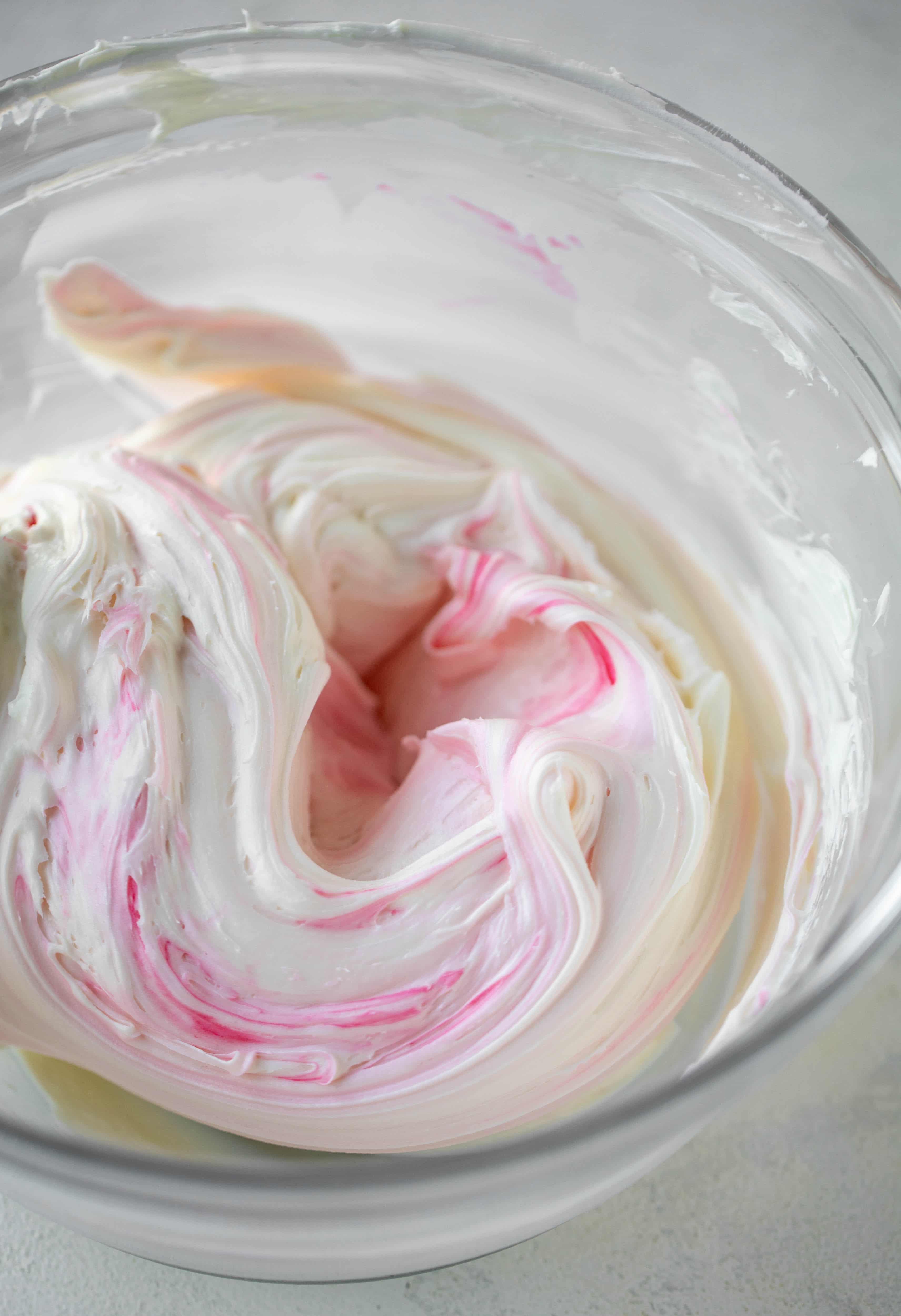 pink peppermint frosting