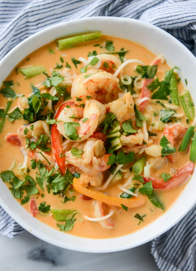 shrimp coconut curry noodles + 175 of my favorite weeknight meals