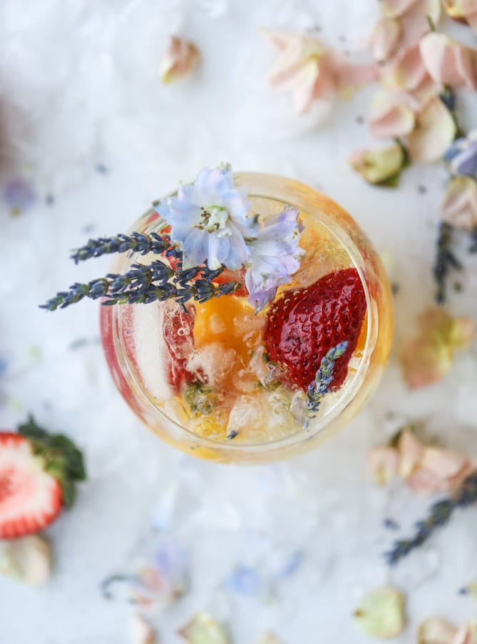 lavender sangria + 23 mother's day recipes