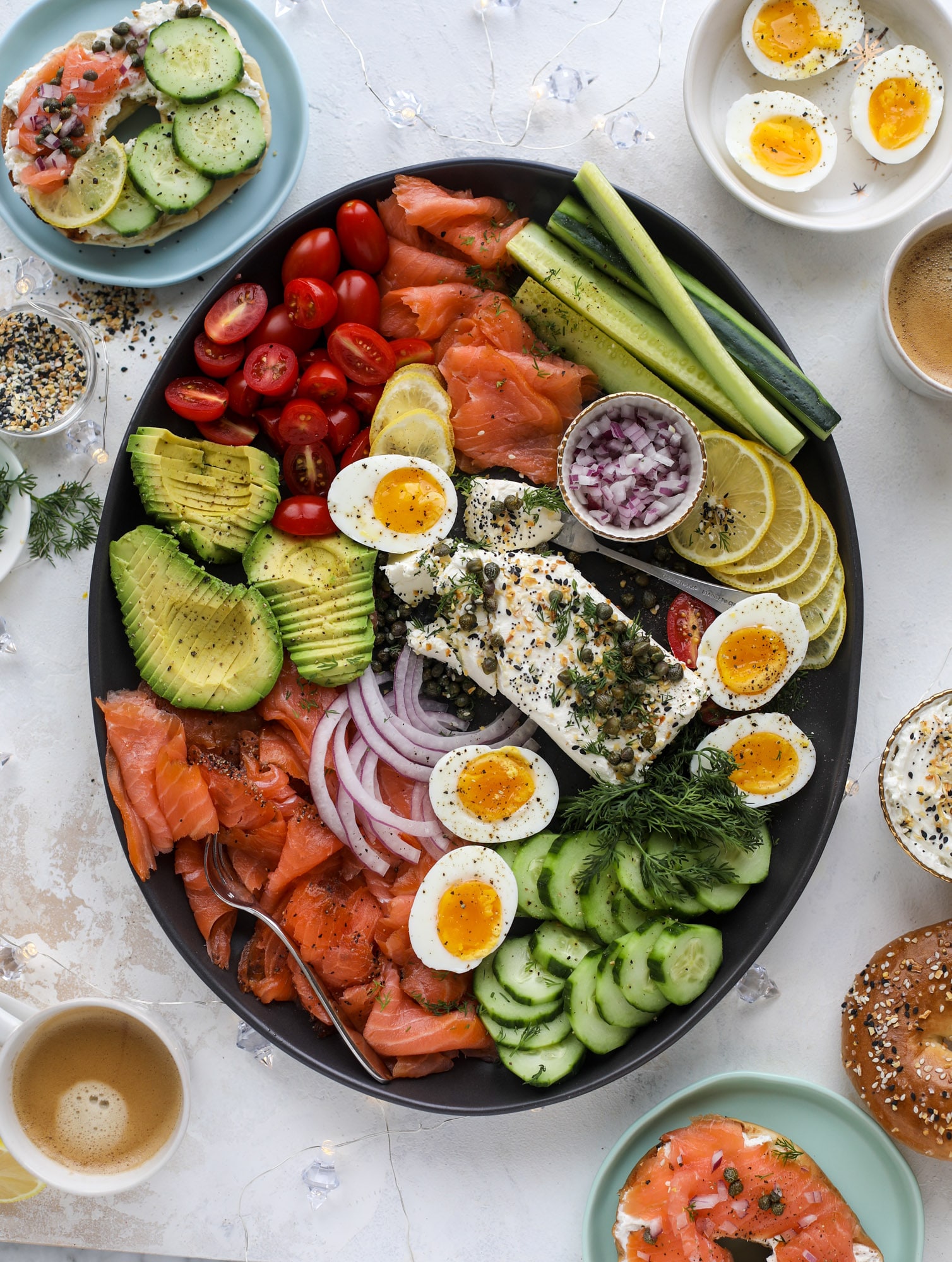 smoked salmon platter + 23 mother's day recipes