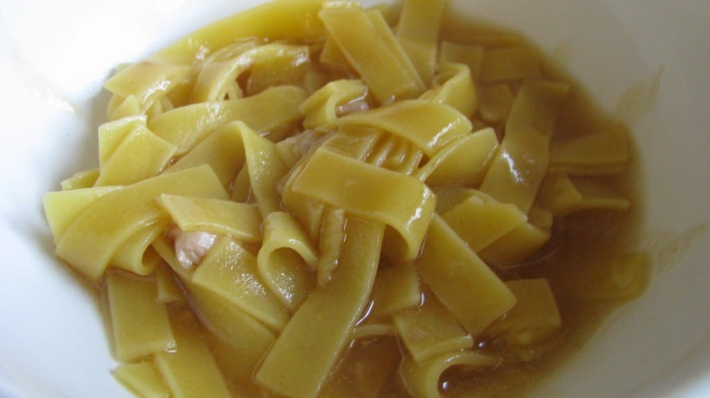 Egg Noodles and Gravy. How Sweet Eats