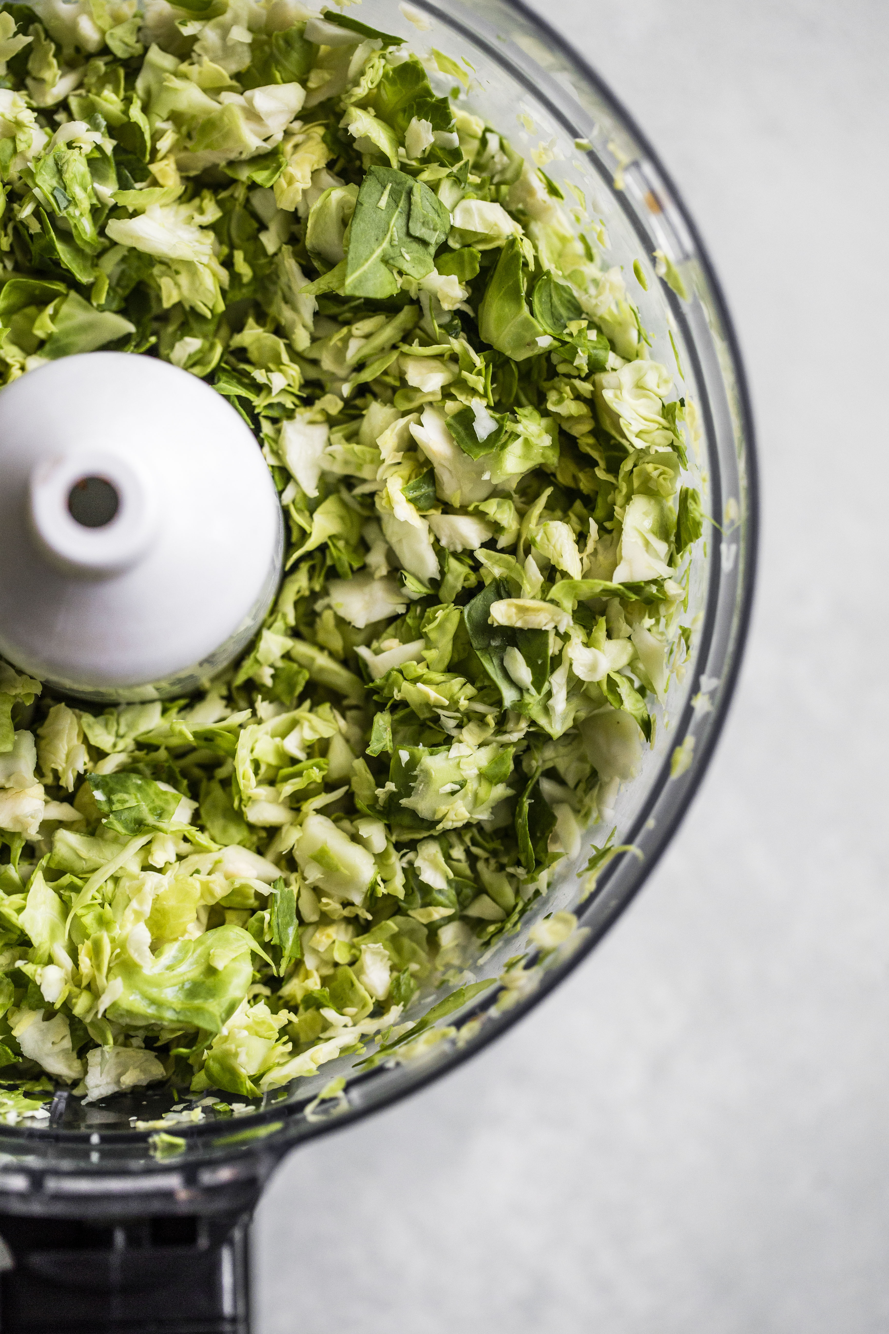shredded brussels sprouts salad I howsweeteats.com