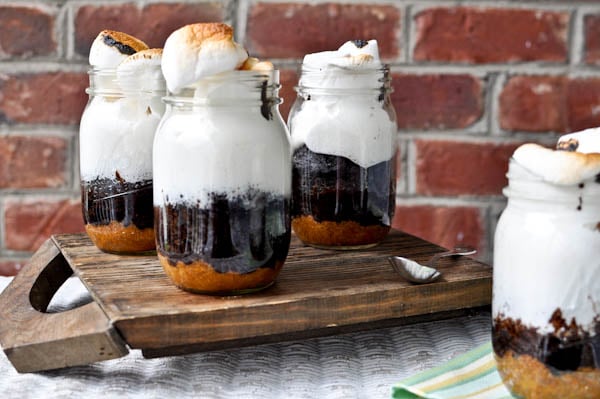 S'mores Cake in A Jar