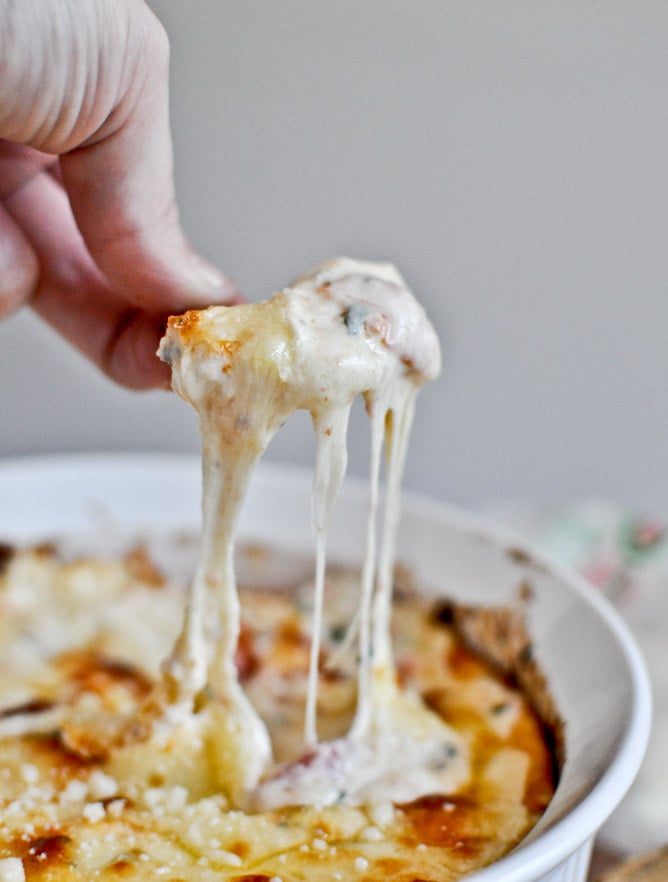White Pizza Dip with 40 other Cocktail and Appetizer Recipes to get your party started!