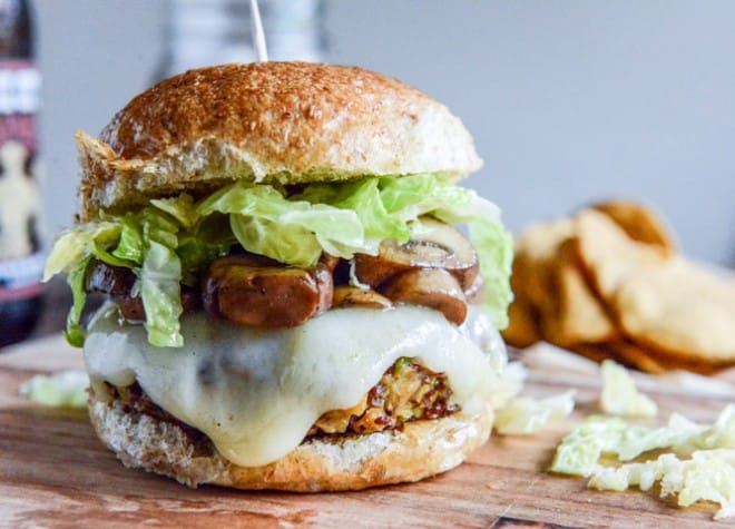 Crispy Autumn Veg Burgers with Apple Cider Slaw