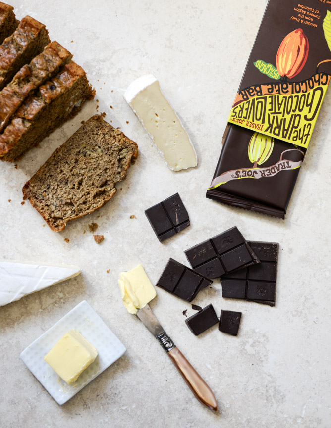 Banana Bread, Brie and Chocolate Grilled Cheese I howsweeteats.com