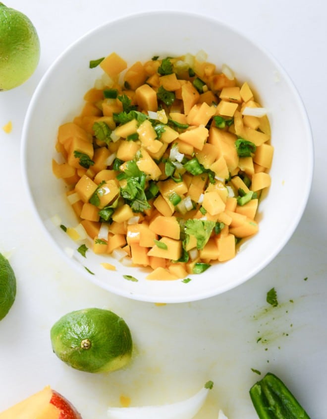 Beer Battered Fish Tacos with Mango Margarita Salsa and ...