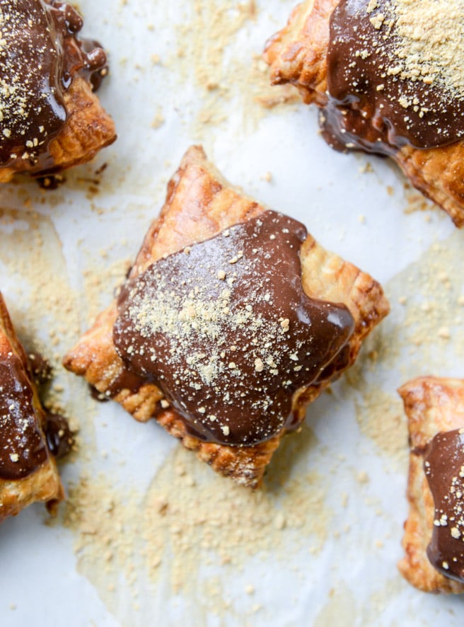 nutella s'mores puff pastry pop tarts I howsweeteats.com