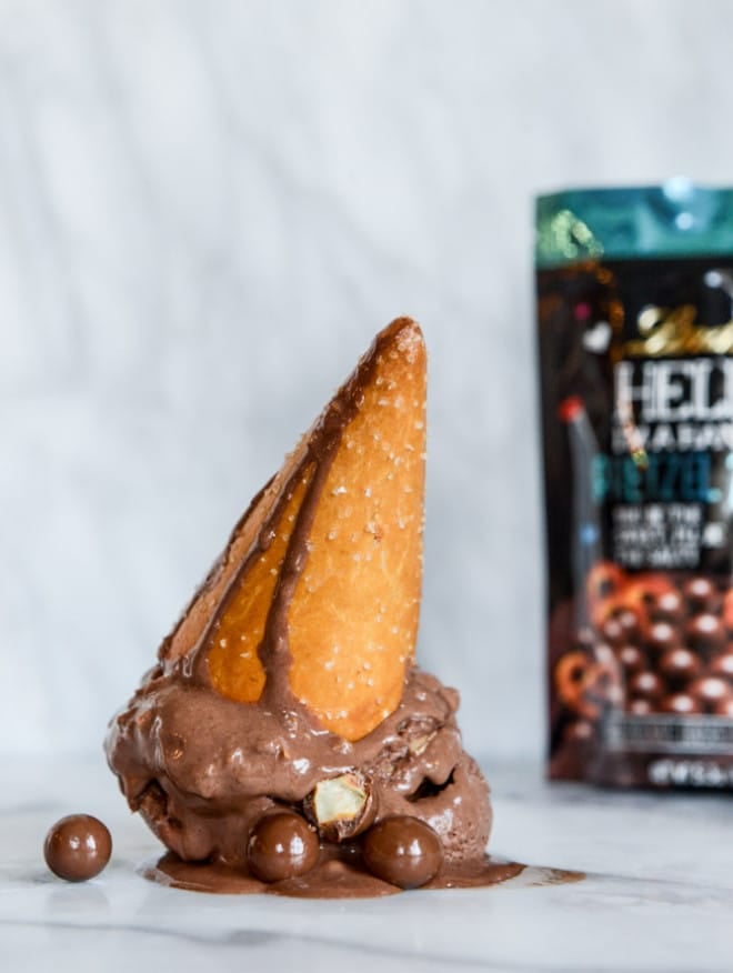 Chocolate Peanut Butter Pretzel Ice Cream. How Sweet Eats