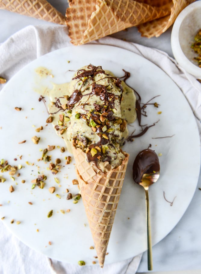 Image result for pistachio ice cream RESEPI