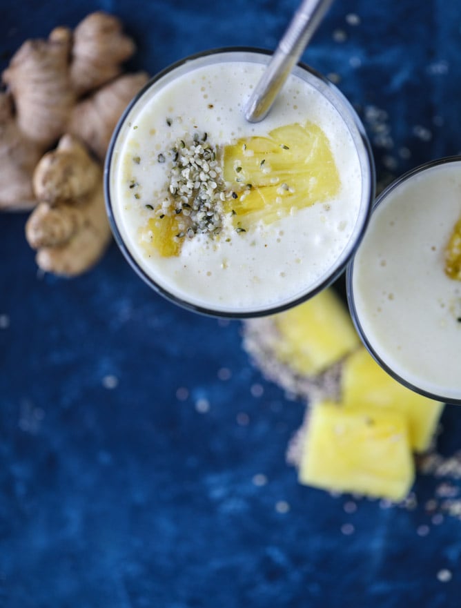 pineapple ginger smoothie.
