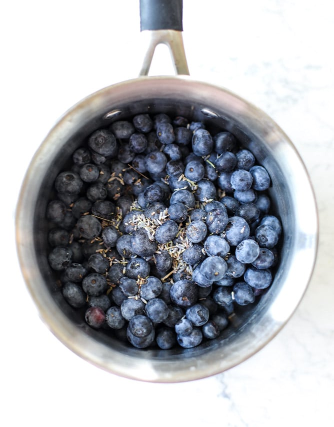 easy blueberry lavender chia jam I howsweeteats.com 