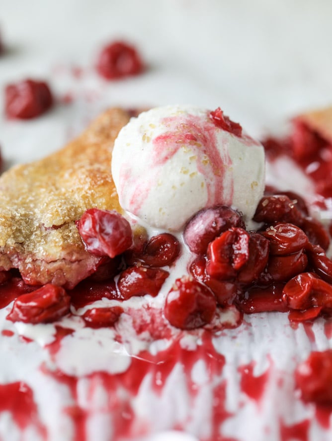 the best sour cherry galette I howsweeteats.com