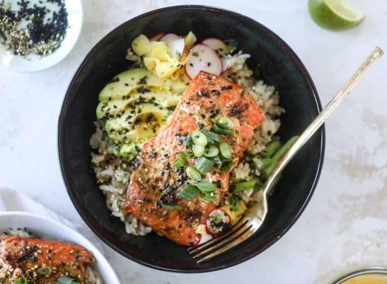Salmon Rice Bowls Mustard Butter Salmon Rice Bowls