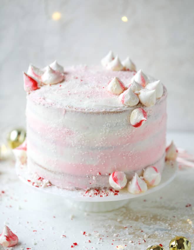 Pink Peppermint Cake Pink Peppermint Christmas Cake