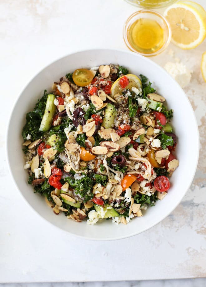 Mediterranean Kale Salad with Quinoa Panera Modern Greek Salad