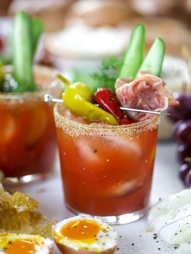 How to Make an Easter Brunch Board with Calabrian Chili Bloody Marys