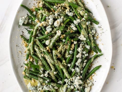 green bean salad with mustard dressing Fresh Green Bean Salad with Homemade Dressing