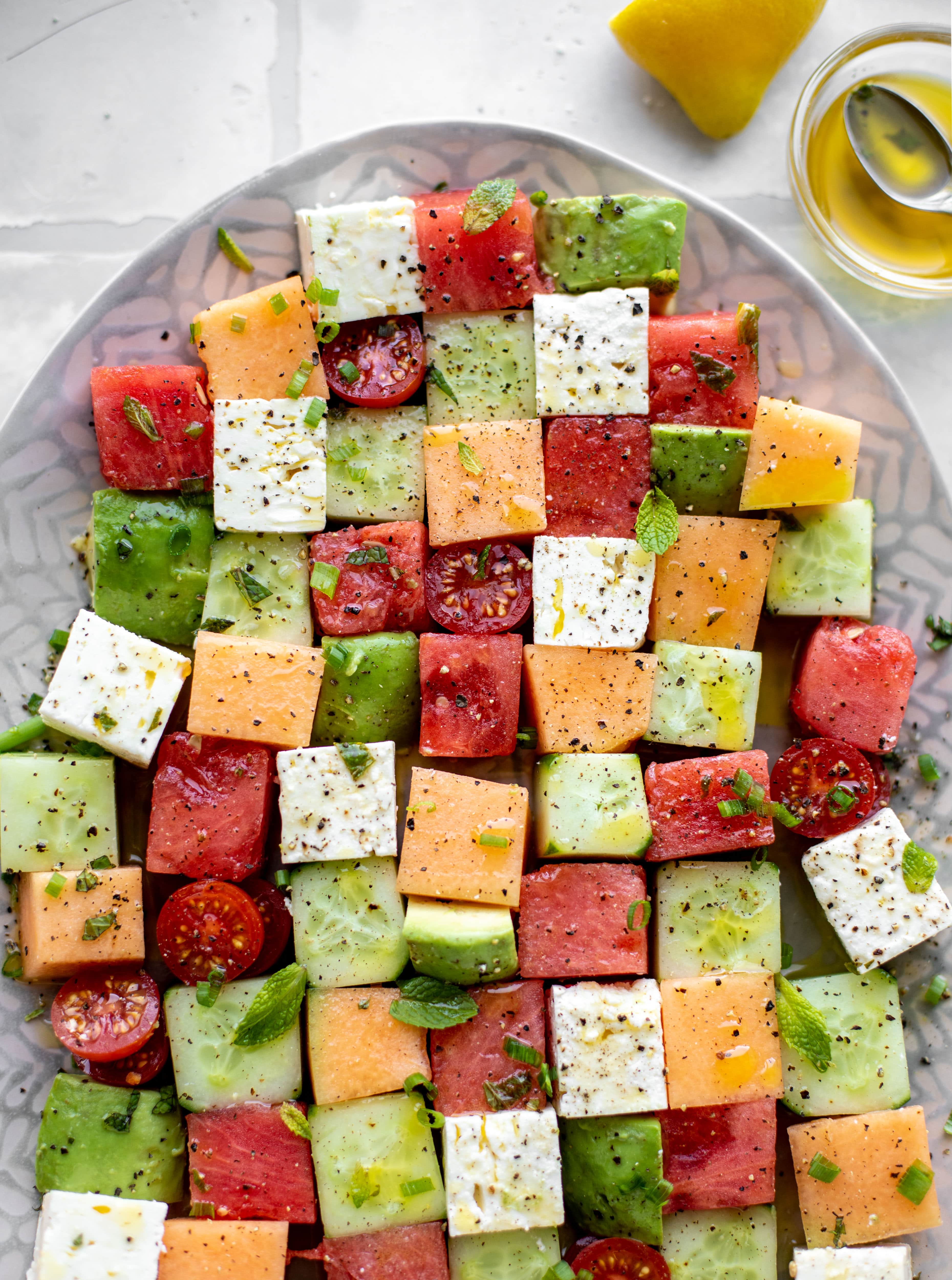 melon mosaic salad