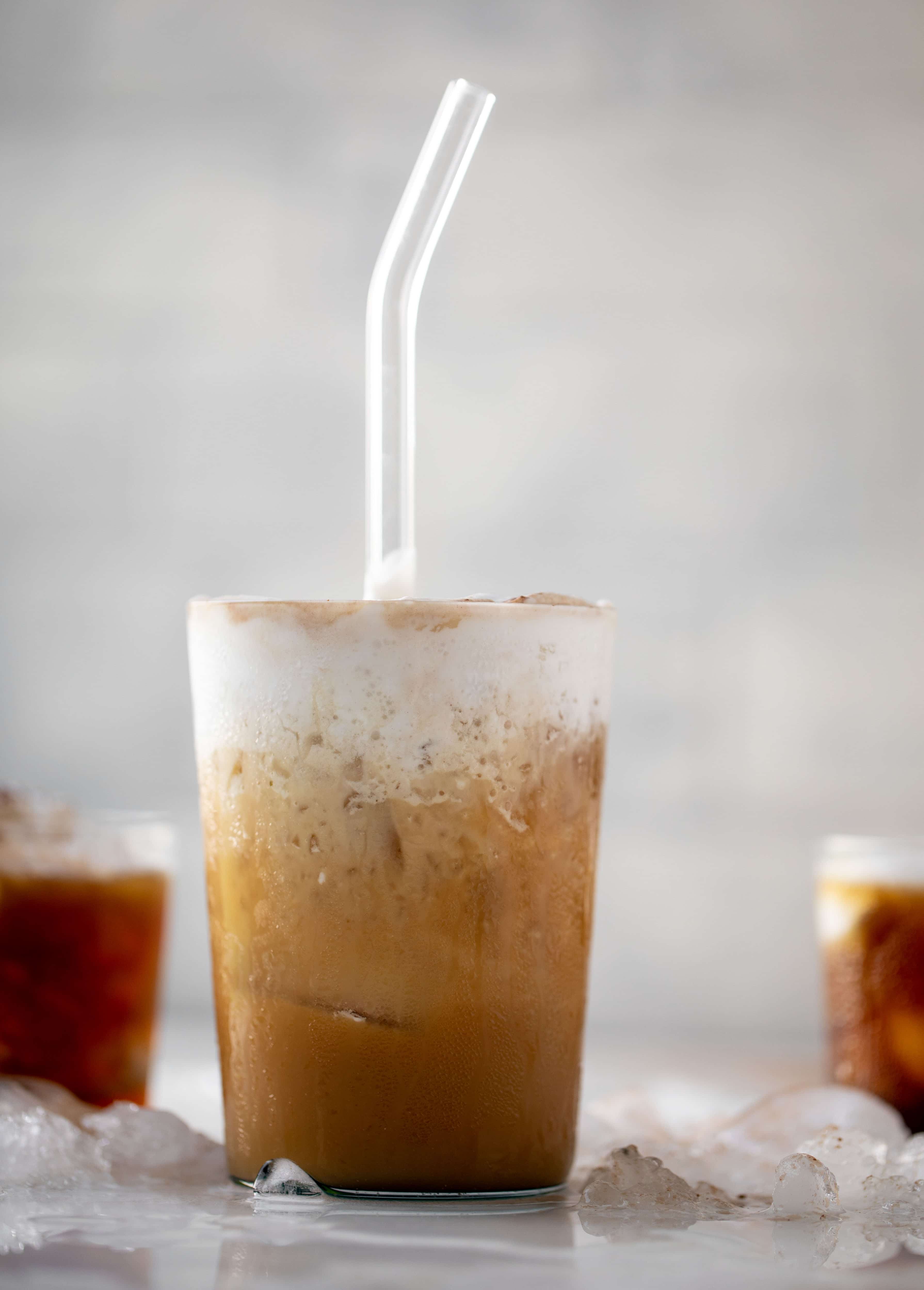 whipped coconut cream cold brew - stirred up!