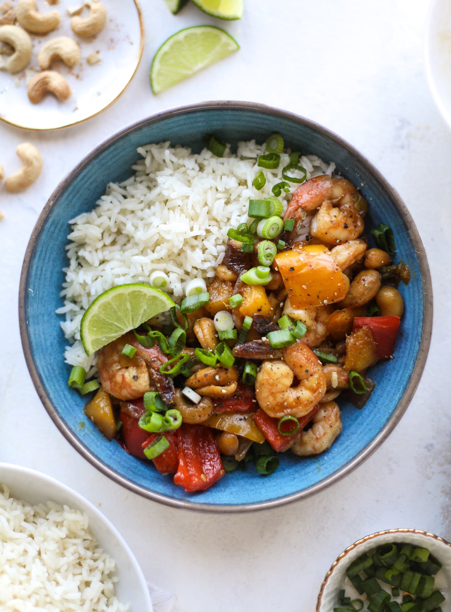 cashew shrimp and mango stir fry and 33 back to school dinners