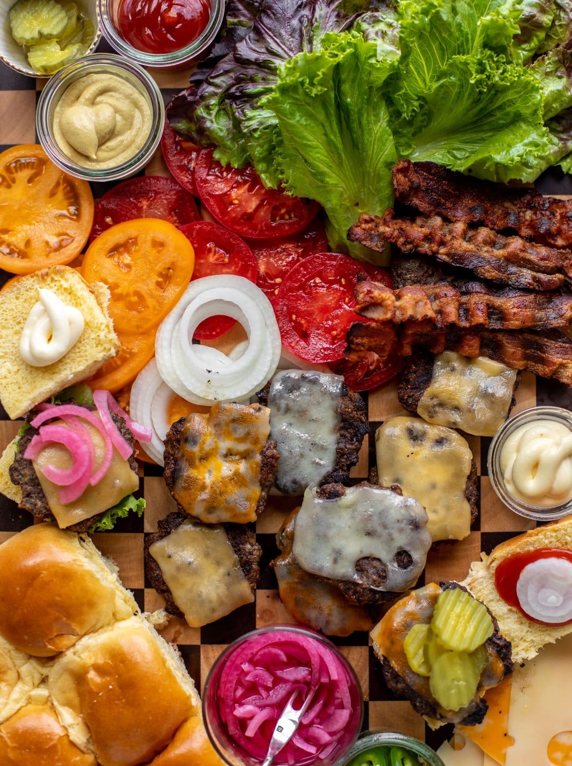 Slider Bar - How To Build a Burger Board with Toppings