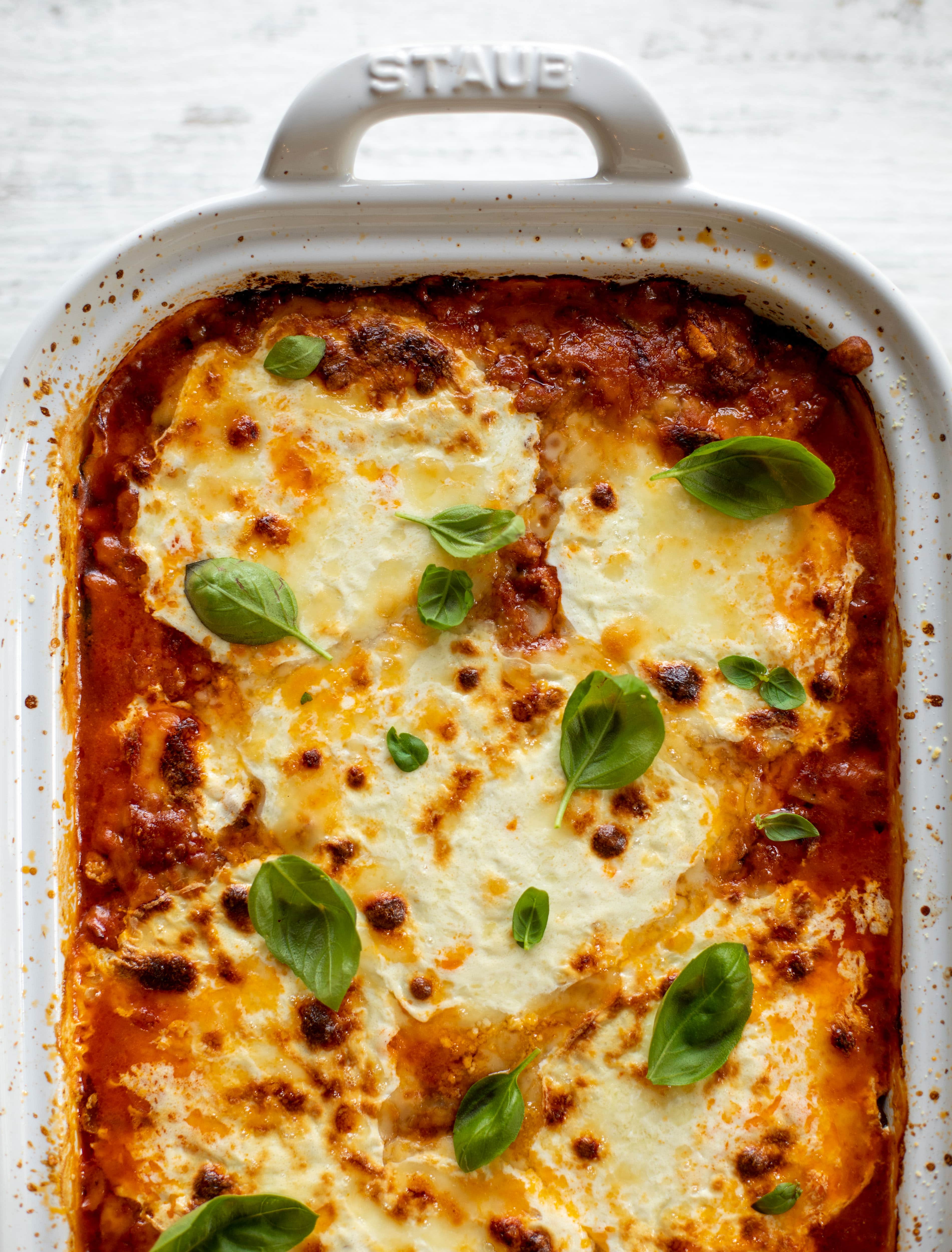 zucchini lasagna bolognese