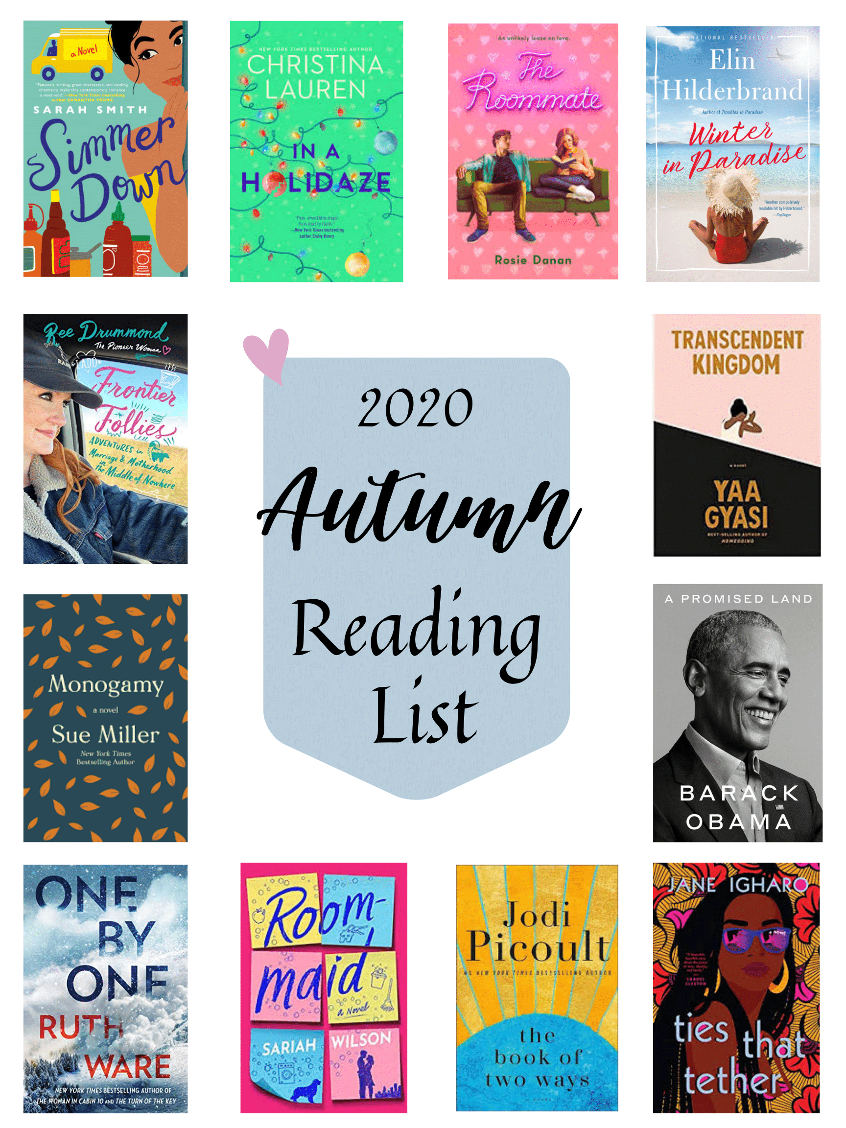 fall 2020 reading list by howsweeteats